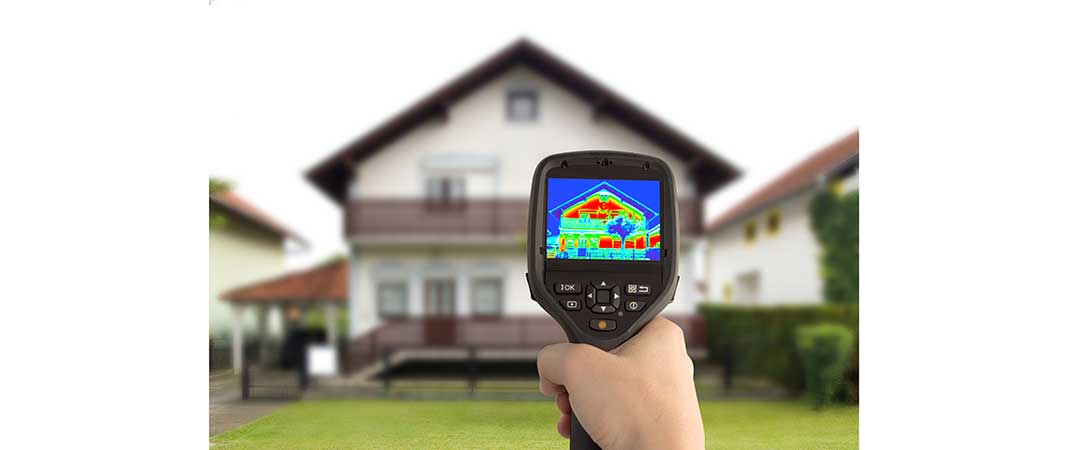 Bild von Energiemessung eines Hauses