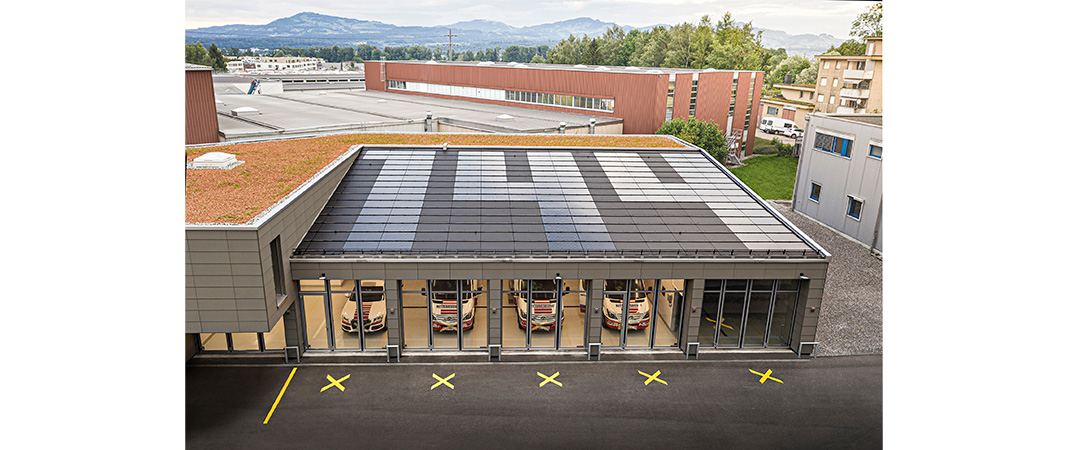 Bild von Solarziegeldach von Swisspearl