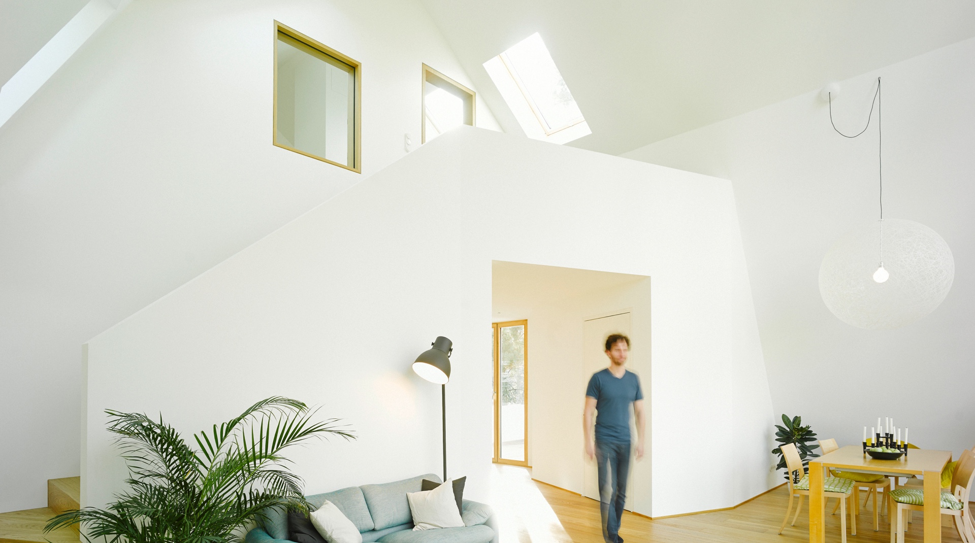 Gründerzeitvilla mit Dacherweiterung: Ansicht des Innenraumes
