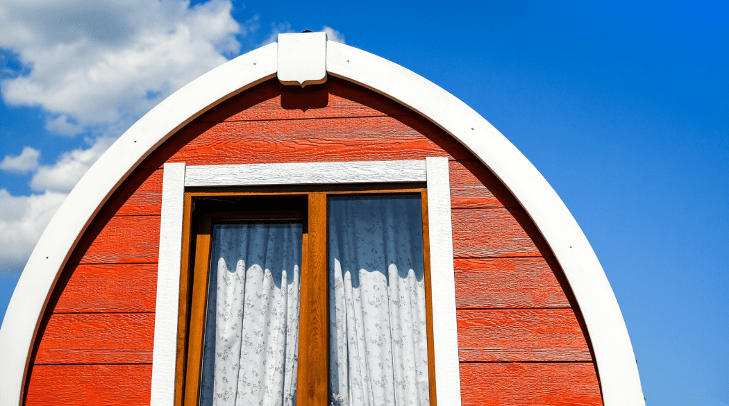 Ein Tonnendach in Norwegen.