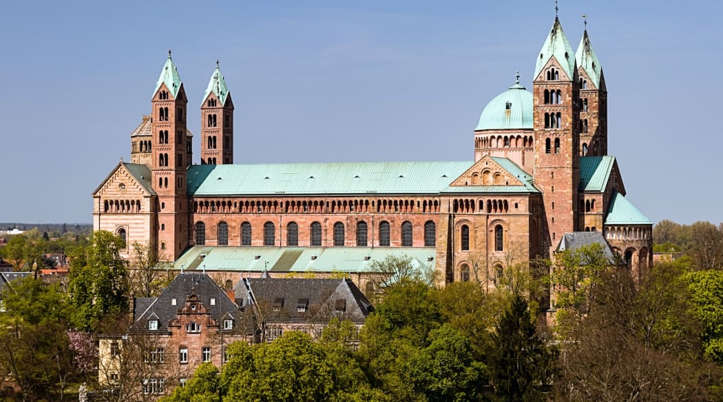Dom zu Speyer mit historischem Kupferdach