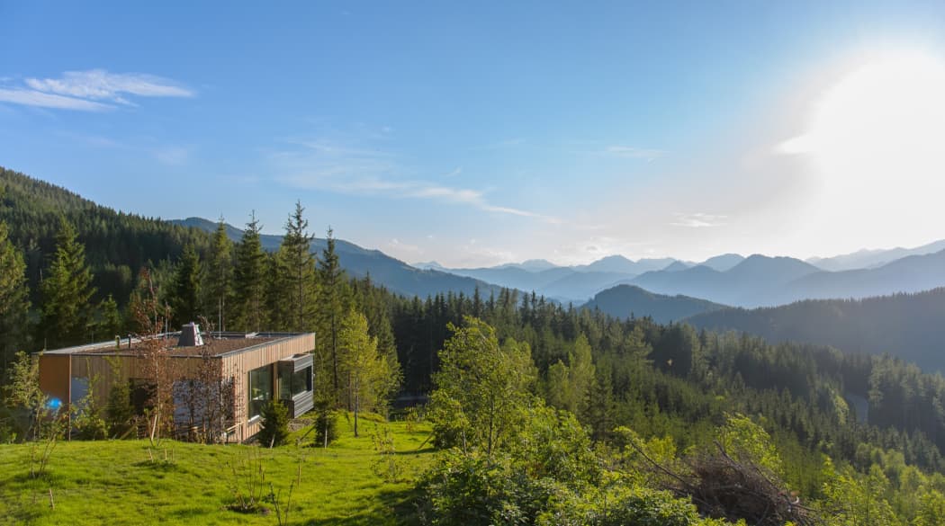Mountain Chalets in Turnau, Österreich: vier Vogelhäuser deluxe mit atemberaubender Aussicht über das Tal